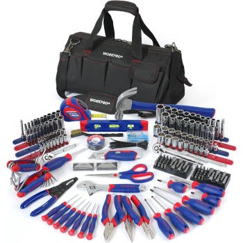 WORKPRO 322-Piece Home Repair Tool Kit With Carrying Bag - Basic Household Hand
