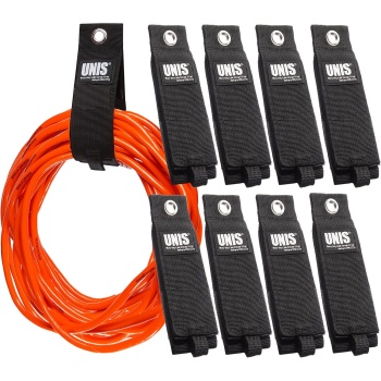 8 Pack Heavy Duty Large 13-inch Extension Cord Storage Extendable Cable Ties
