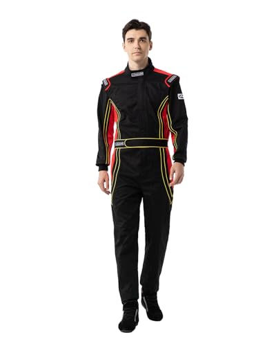 J-RACING® Racing Suit Karting Suit/Race/Rally Go Kart Auto Racing Fire SFI 3.2A/1 Black Red
