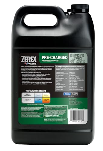 Zerex Pre-Charged Heavy Duty (HD) 50/50 Prediluted Ready-to-Use Antifreeze/Coolant 1 GA