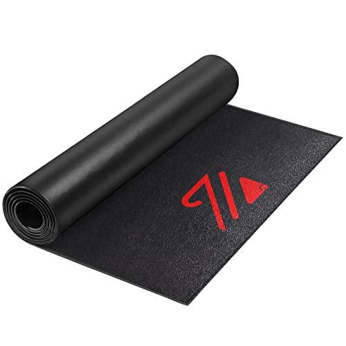 BUCKLOS Treadmill Mat for Hardwood Floors/Carpet/Tile 6mm Thick – Exercise Equipment Mats for Peloton/Nordictrack Indoor Cycling Under Floor/Hard Wood/Concrete Protect | 6MM thick 36″x84″ Treadmill mat for carpet and hardwood floors Non-slip surface reduce vibration and workout noise