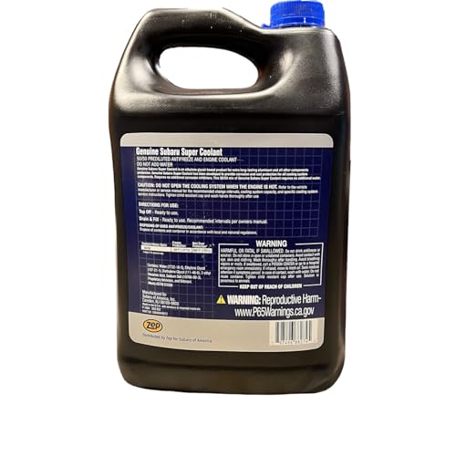 Subaru Genuine Super Coolant Blue Prediluted SOA868V9272 1 Gallon Pre Mixed 50/50 2009 and Newer Ascent BRZ Crosstrek Forester Impreza Legacy Outback WRX | Pre Mixed 50/50, 2009 and Newer, Ascent BRZ Crosstrek Forester Impreza Legacy Outback WRX