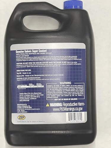 Subaru Genuine Super Coolant Blue Prediluted SOA868V9272 1 Gallon Pre Mixed 50/50 2009 and Newer Ascent BRZ Crosstrek Forester Impreza Legacy Outback WRX | Pre Mixed 50/50, 2009 and Newer, Ascent BRZ Crosstrek Forester Impreza Legacy Outback WRX