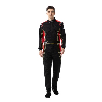 J-RACING® Racing Suit Karting Suit/Race/Rally Go Kart Auto Racing Fire SFI 3.2A/1 Black Red
