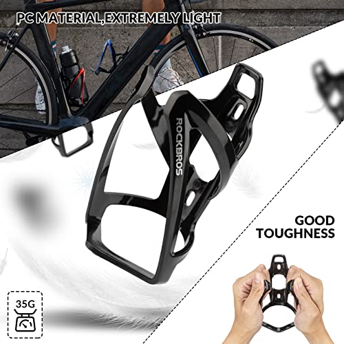 ROCKBROS Bike Water Bottle Holder Ultralight Bottle Cages with Screws Tool | Universal Bike Cup Holder Rack for Road MTB Bike