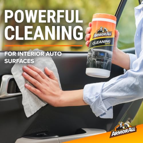 Armor All Car Interior Value Pack, 90 Count, Includes Auto Glass Cleaner, Cleaning Wipes and Protectant Wipes