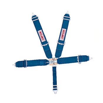 Simpson Racing 29061BL Latch and Link 62" Blue Pull Up Bolt-in Individual 5-Point Harness System
