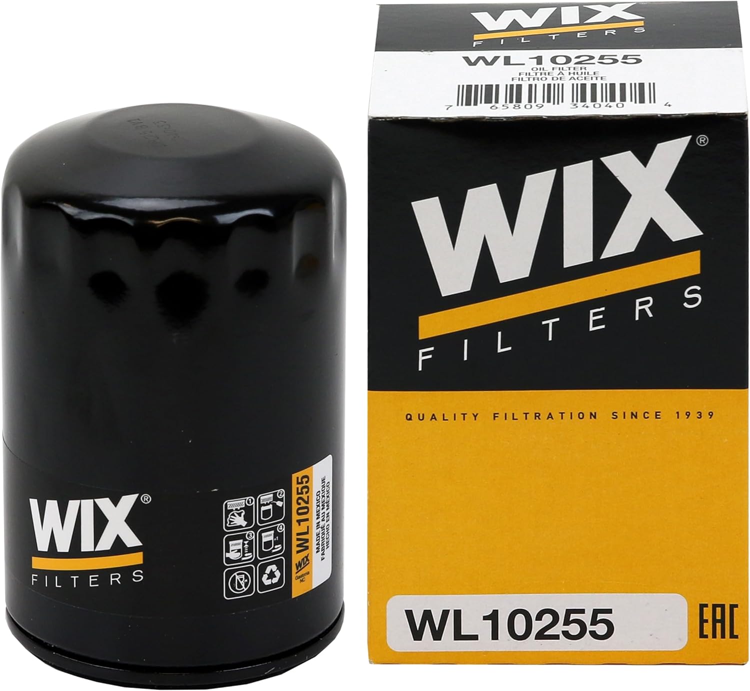 WIX WL10255 Oil Filter Replacement, Built for Synthetic and High Mileage Oil