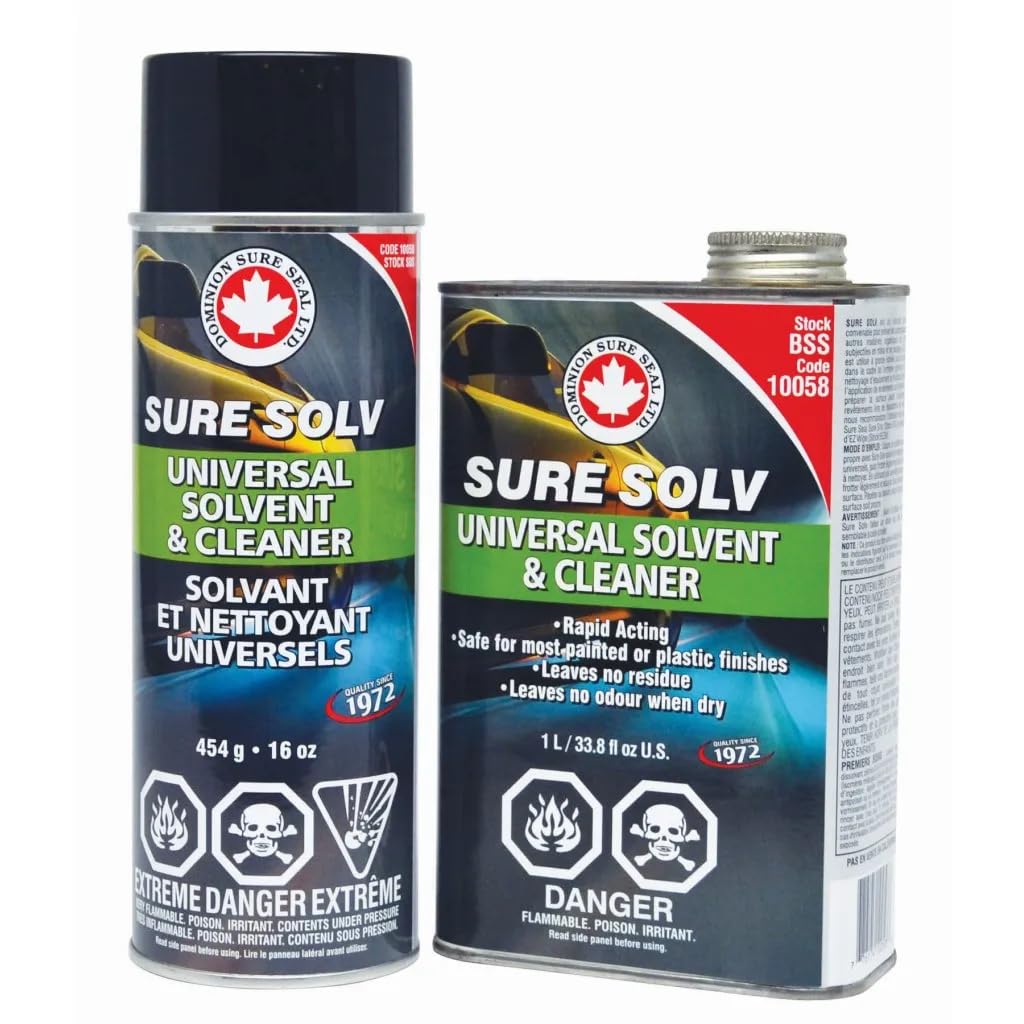 Dominion Sure Seal Sure Solv Cleaner and Surface Prep – Powerful Multi-Surface Cleaning Supplies for Stainless Steel, Windows, Showers, Grout, Walls