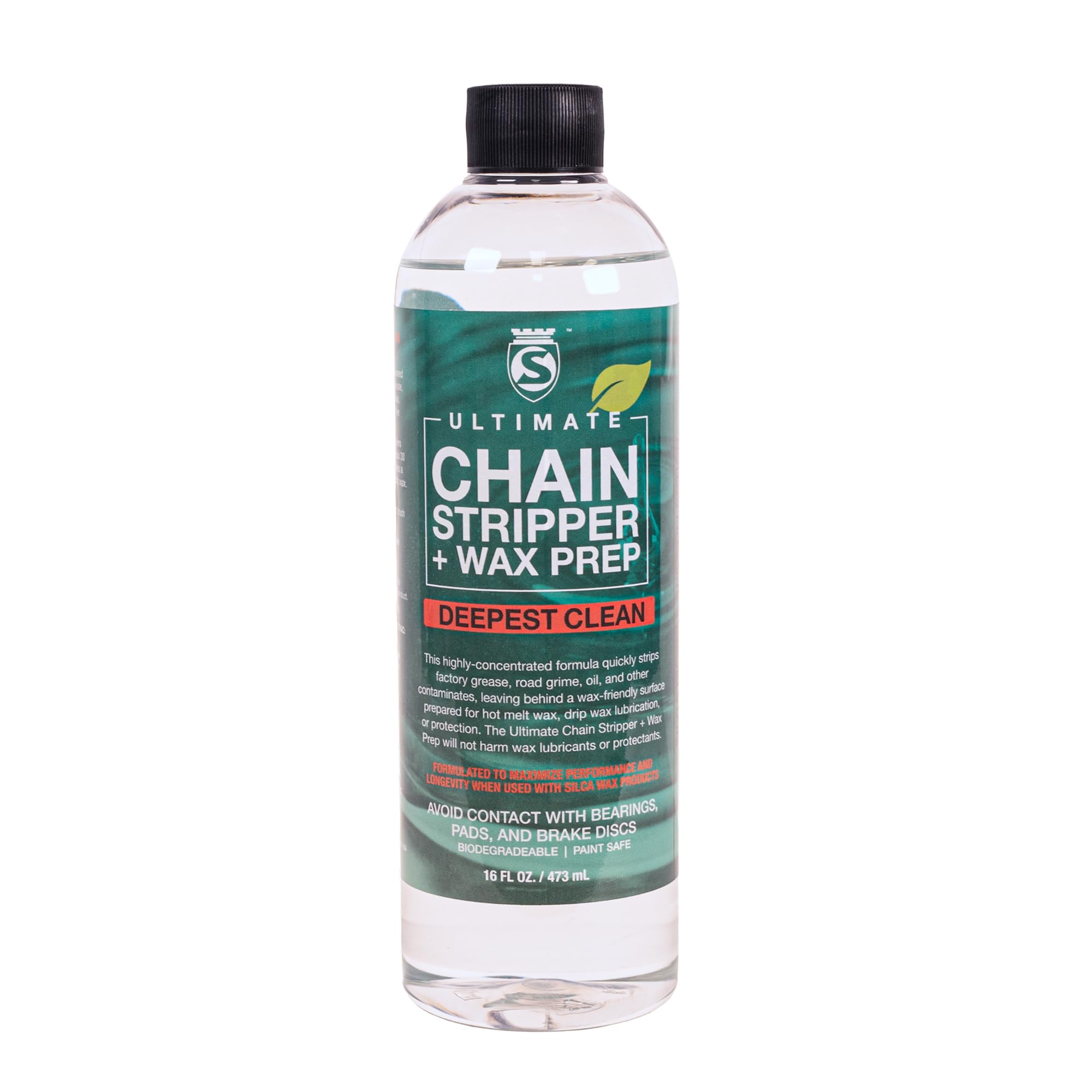 SILCA Ultimate Chain Stripper and Wax Prep, Cleaner & Degreaser - 16oz | Quick one-step bike hhain cleaner & degreaser for road, gravel & MTBs, residue-free for factory-new or used chains