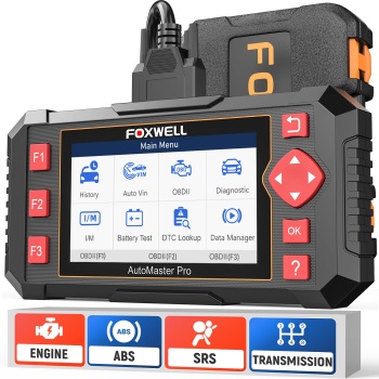 FOXWELL Car Scanner NT604 Elite OBD2 Scanner ABS SRS Transmission | Check Engine Code Reader for Cars and Trucks, Diagnostic Scan Tool with SRS Airbag, Automotive Diagnostic Tool with Live Data