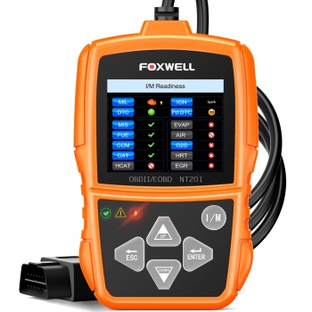 FOXWELL NT201 OBD2 Scanner Engine Code Reader for Cars and Trucks | Reset Check Engine Light, Read & Clear Fault Codes, View Live Data & Check I/M Readiness, OBDII Diagnostic Tool Since 1996